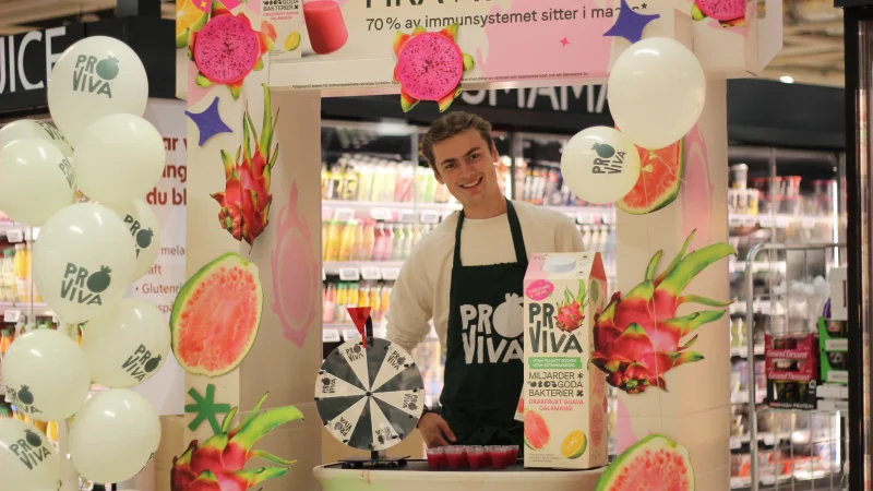 In-store demo for Proviva