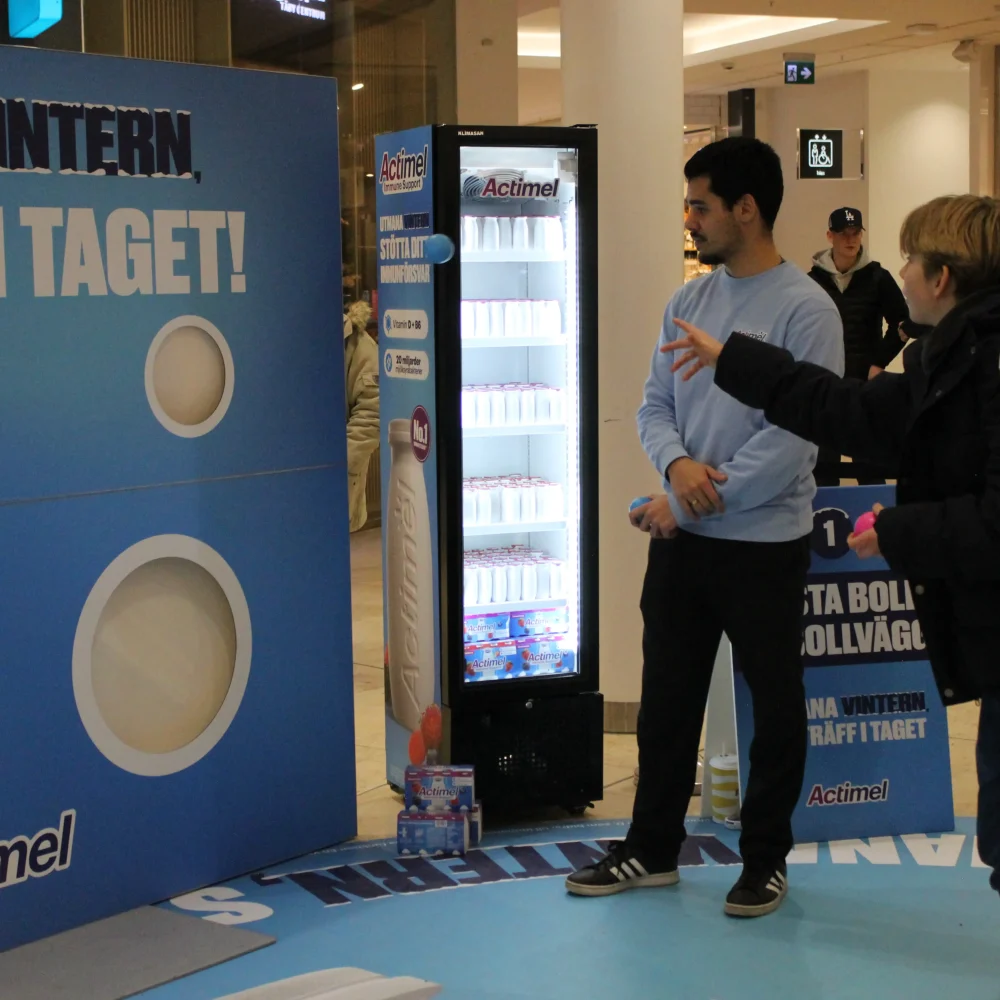 Pop-up event för actimel