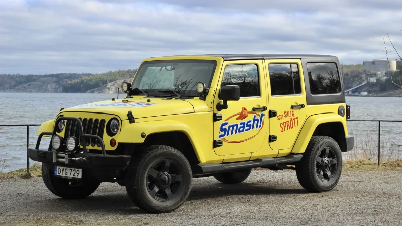 A branded event vehicle